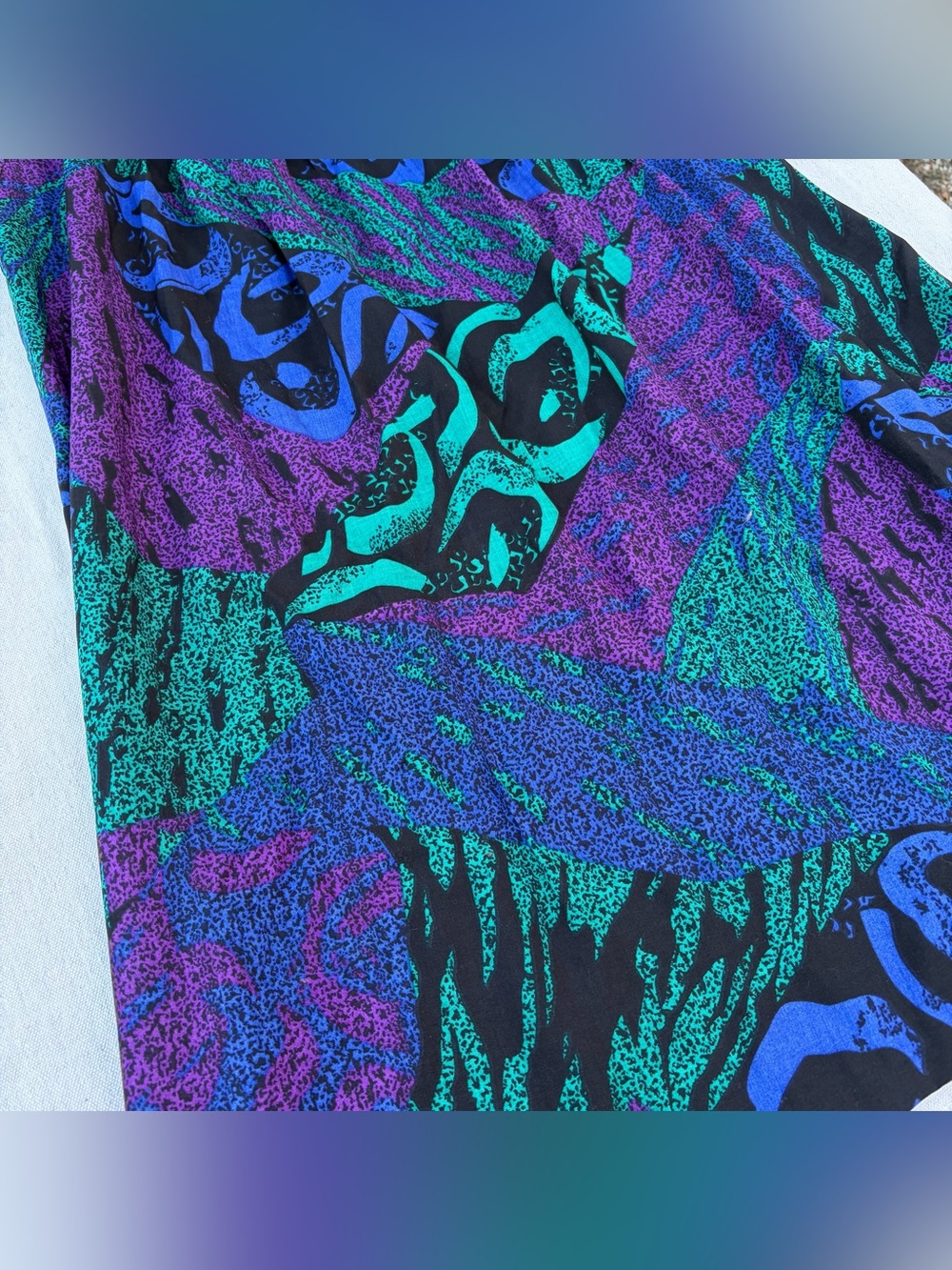 Vintage 80s Mazurka Skirt, Retro Abstract Streetwear - Picture 7 of 8